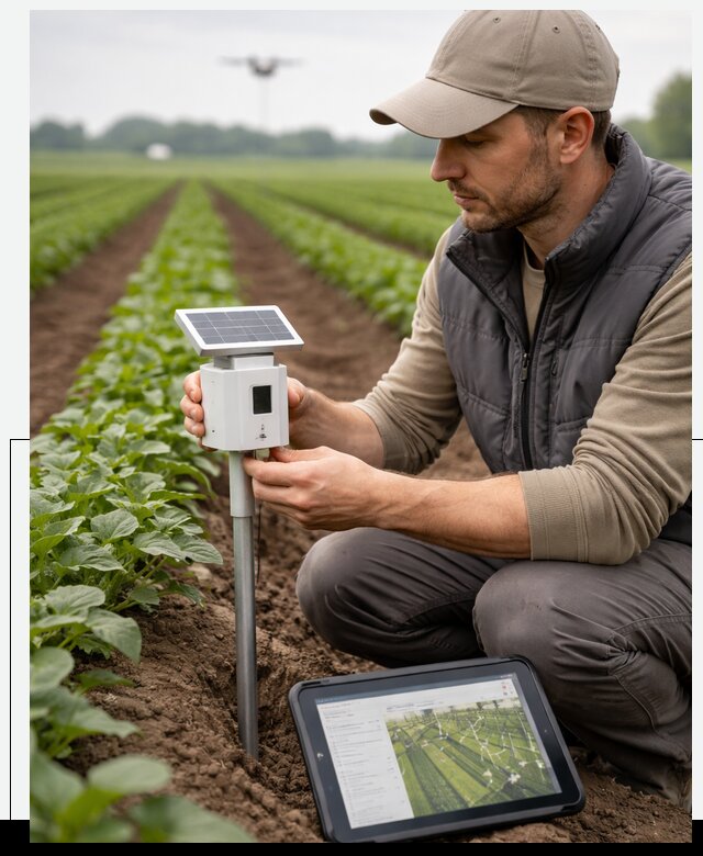 IoT мониторинг сельскохозяйственных полей и контроля в Сальске